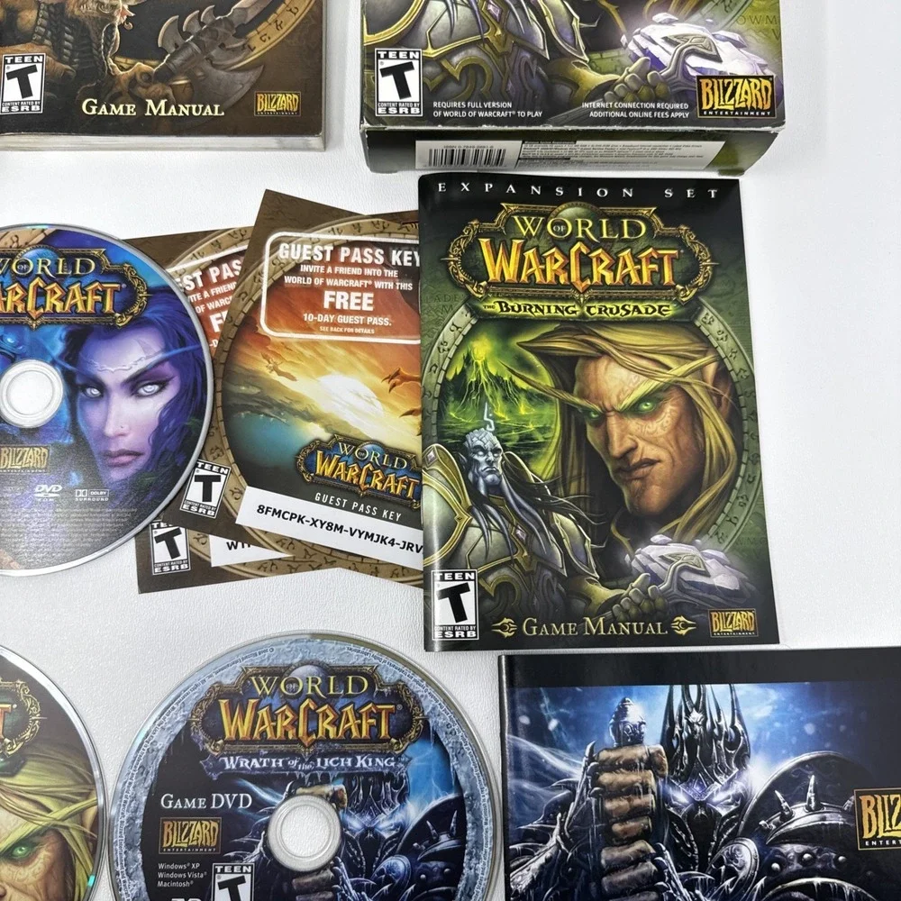 World of Warcraft Original + Burning‎ Crusade + Wrath of the Lich King Game Box